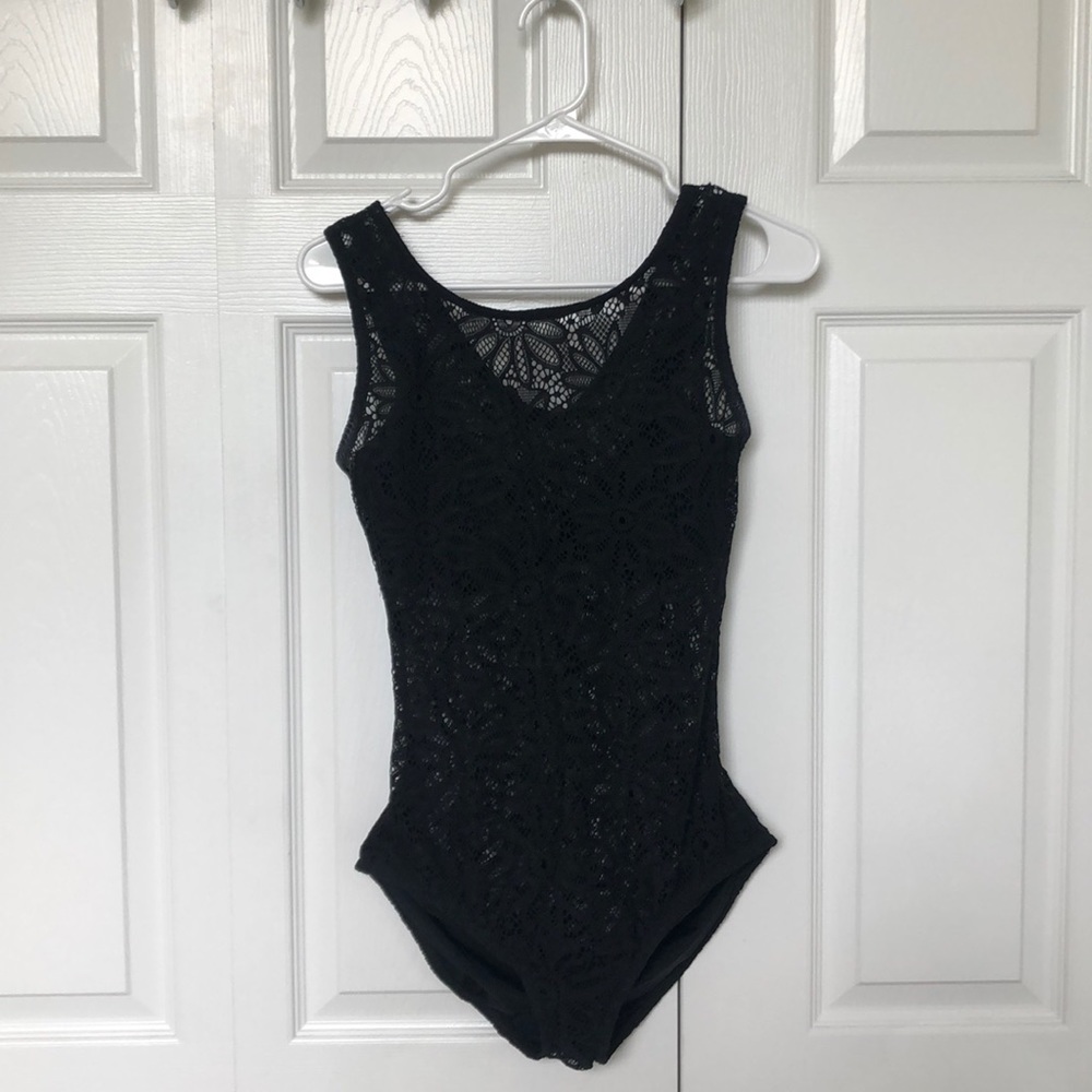 Lacy See-Through One Piece Swimsuit